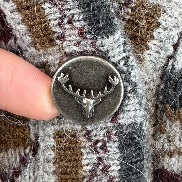 Amazonias Breckenridge Hand Knitted V-Neck Sweater Vest Cardigan Size Small - Picture 3 of 11